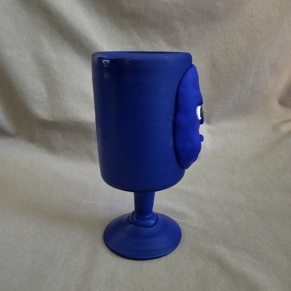 💙💦Blue Glass 🦋 Wine 🧊Cup - Picture 3 of 5